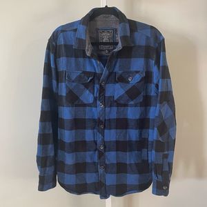 Company 81 Blue Plaid Flannel Button Down